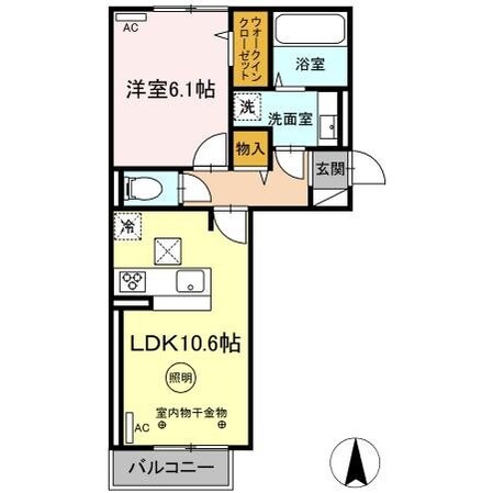 D-ROOM　SPERANZAの物件間取画像